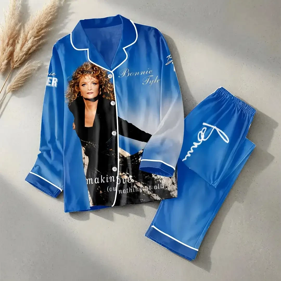 Bonnie Tyler Making Love Out Of Nothing At All Pajama Set Bonnie Tyler Merch Gifts For Fans - Kdjoy