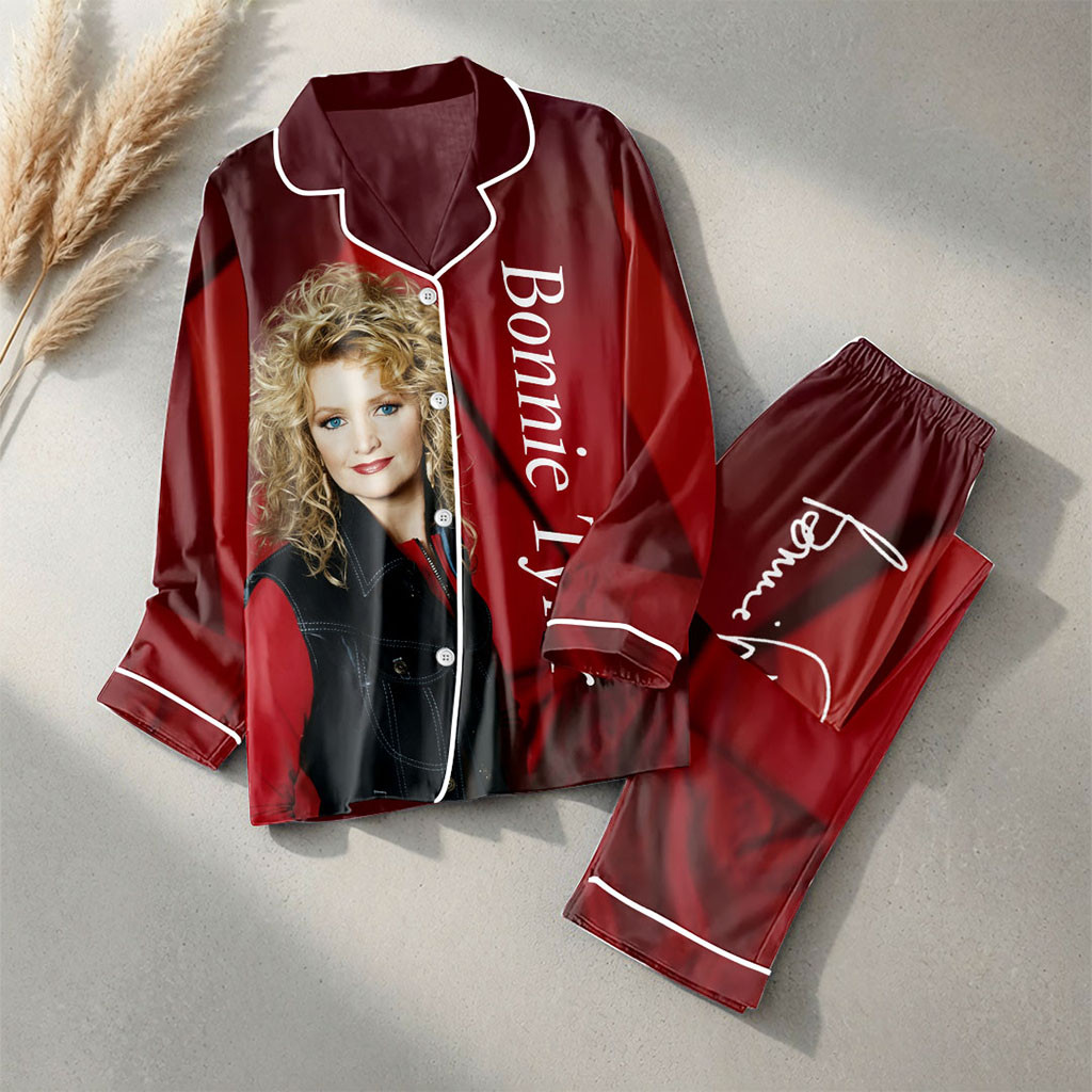 Bonnie Tyler Merch 2026 Total Eclipse Of The Heart Pajama Set Best Gifts For Music Lovers - Kdjoy Bonnie Tyler Merch 2026 Total Eclipse Of The Heart Pajama Set Best Gifts For Music Lovers - Kdjoy