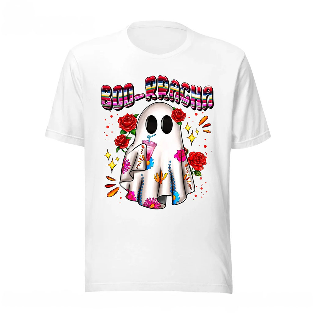 Boo-Rrraaccha Ghost T-Shirt Mexican Serape Halloween Shirt Spooky Gifts - Kdjoy Boo-Rrraaccha Ghost T-Shirt Mexican Serape Halloween Shirt Spooky Gifts - Kdjoy