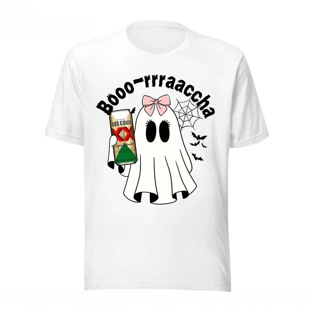 Boo-Rrraaccha X Dos Equis T-Shirt Adorable Ghost Shirt Halloween Clothing Gifts For Friends - Kdjoy