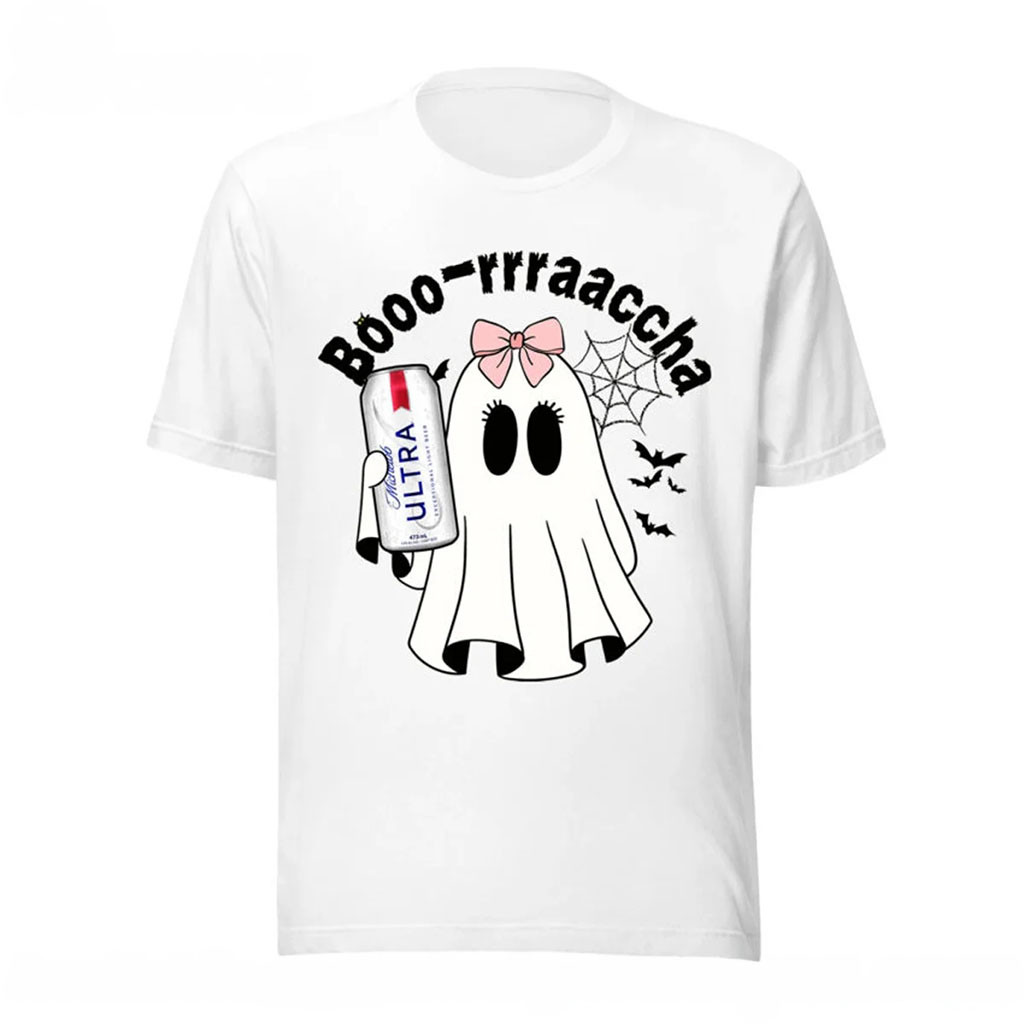 Boo-Rrraaccha X Ultra T-Shirt Cute Ghost Shirt Best Gift For Halloween - Kdjoy