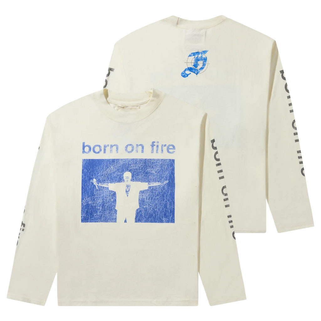Born On Fire Merch 2026 Blessd X Born On Fire Long Sleeve Shirt Present For Hip Hop Fans - Kdjoy Born On Fire Merch 2026 Blessd X Born On Fire Long Sleeve Shirt Present For Hip Hop Fans - Kdjoy