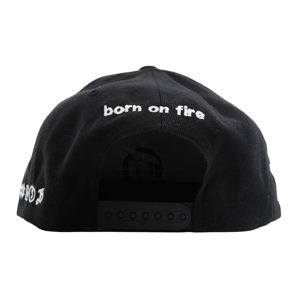 Born On Fire Merch 2026 Blessd X Born On Fire Snapback Hat Embroidered Gift For Fans - Kdjoy