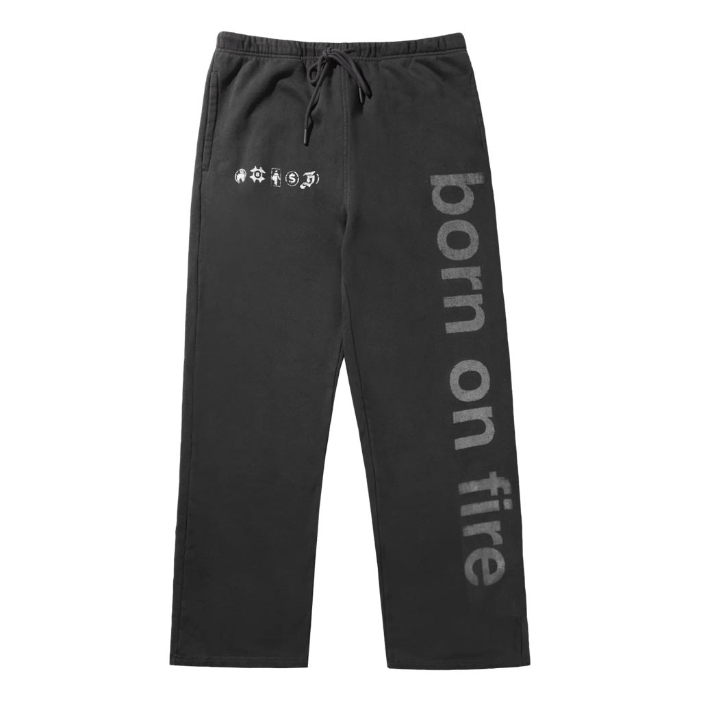 Born On Fire Merch 2026 Blessd X Born On Fire Sweatpants Best Gifts For Husband - Kdjoy