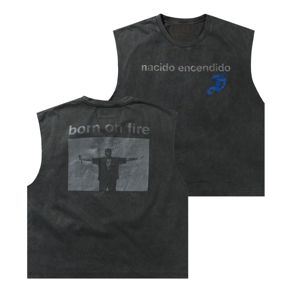 Born On Fire Merch 2026 Blessd X Born On Fire Tank Top Gift Ideas For Rap Fans - Kdjoy Born On Fire Merch 2026 Blessd X Born On Fire Tank Top Gift Ideas For Rap Fans - Kdjoy