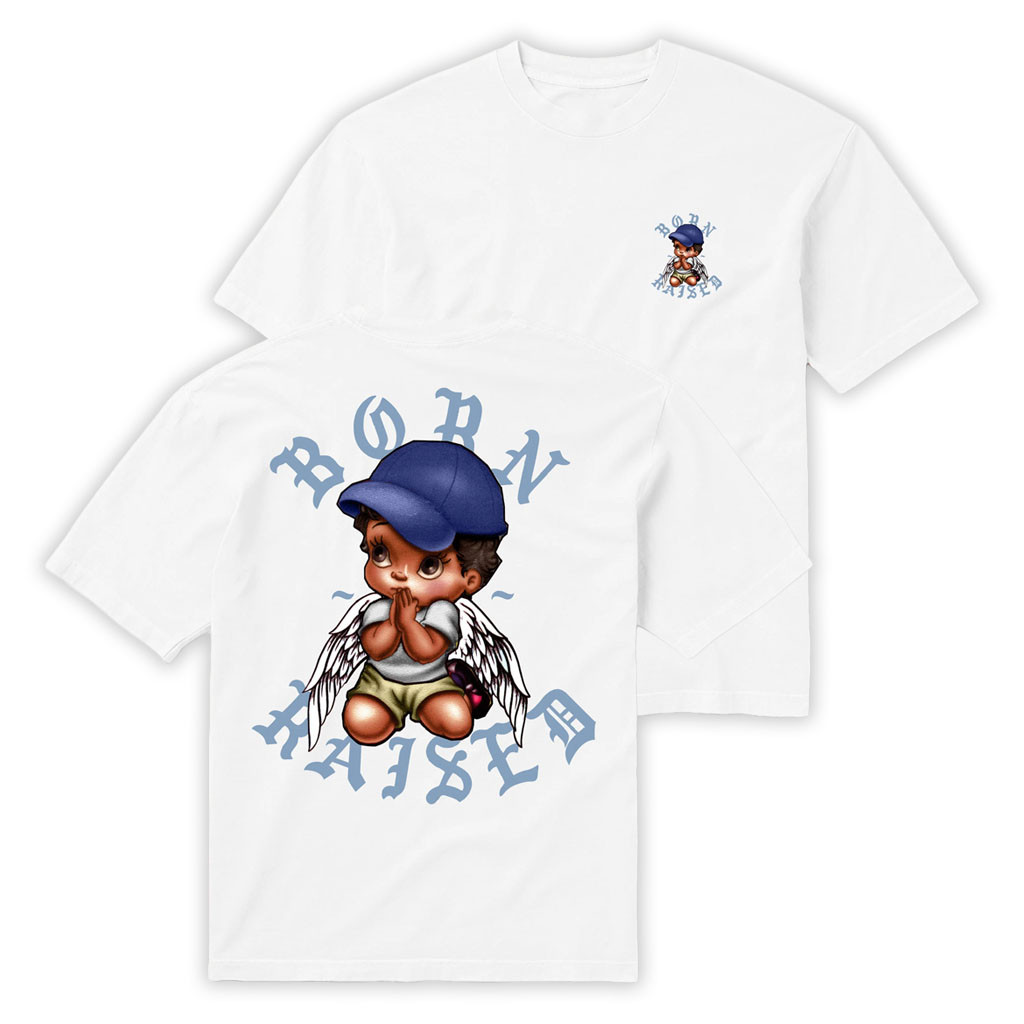 Born X Raised Merch 2026 EL Angel Rocker T-Shirt White Useful Gift For Sisters - Kdjoy Born X Raised Merch 2026 EL Angel Rocker T-Shirt White Useful Gift For Sisters - Kdjoy