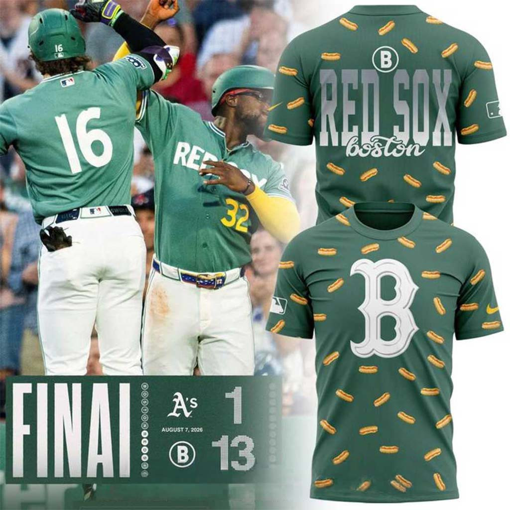Boston Red Sox City Connect Hot Dog 2026 Shirt Red Sox Merch Gifts For Baseball Lovers - Kdjoy