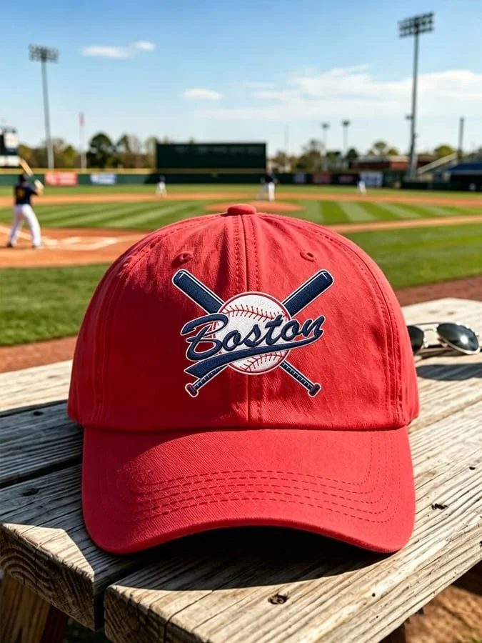 Boston Red Sox Hat Embroidered Boston Baseball Merch Gifts For Baseball Fans - Kdjoy