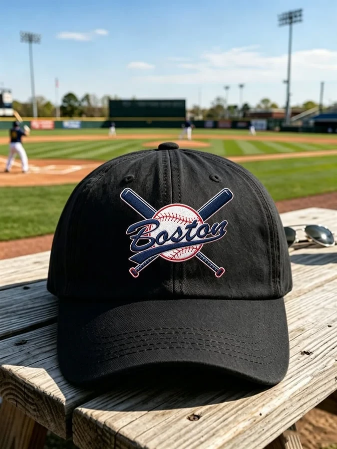 Boston Red Sox Hat Embroidered Boston Baseball Merch Gifts For Baseball Fans - Kdjoy