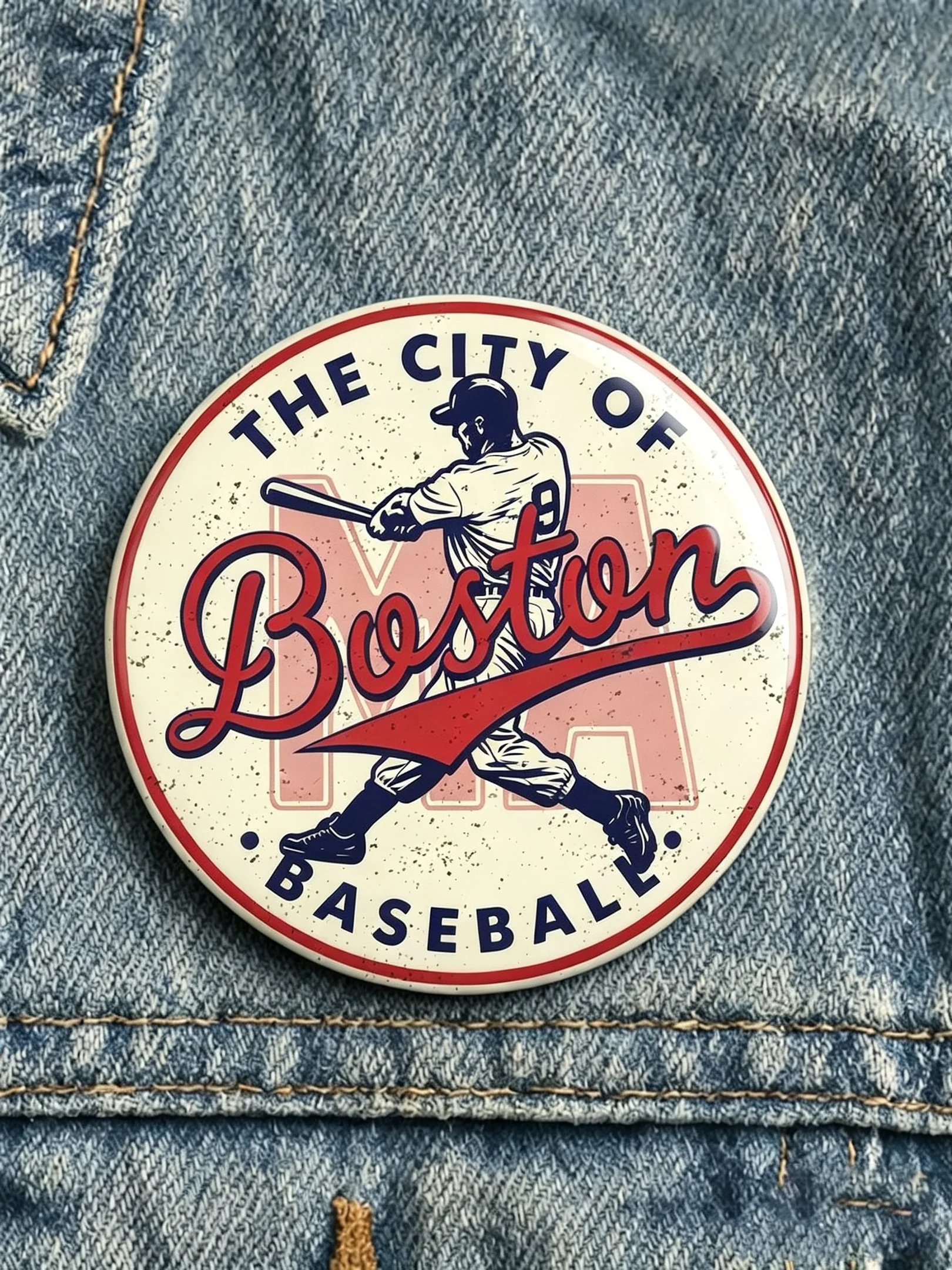 Boston Red Sox Merch The City Of Boston Baseball Button Pin Gifts For Baseball Lovers - Kdjoy Boston Red Sox Merch The City Of Boston Baseball Button Pin Gifts For Baseball Lovers - Kdjoy