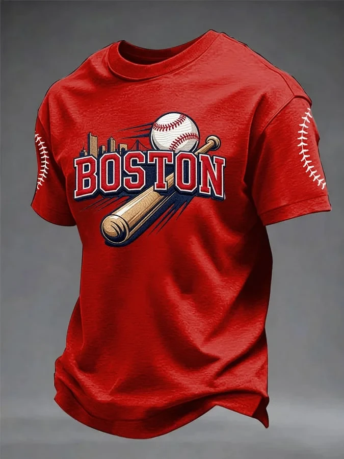 Boston Red Sox Merch The City Of Boston Baseball T-Shirt Best Gifts For Baseball Lovers - Kdjoy