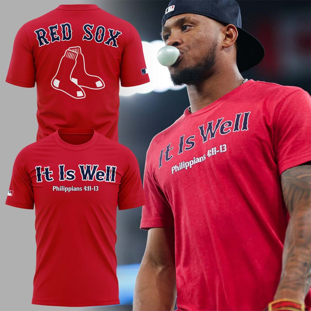 Boston Red Sox x It Is Well 2026 Shirt Red Sox Merch Best Gifts For Baseball Lovers - Kdjoy Boston Red Sox x It Is Well 2026 Shirt Red Sox Merch Best Gifts For Baseball Lovers - Kdjoy