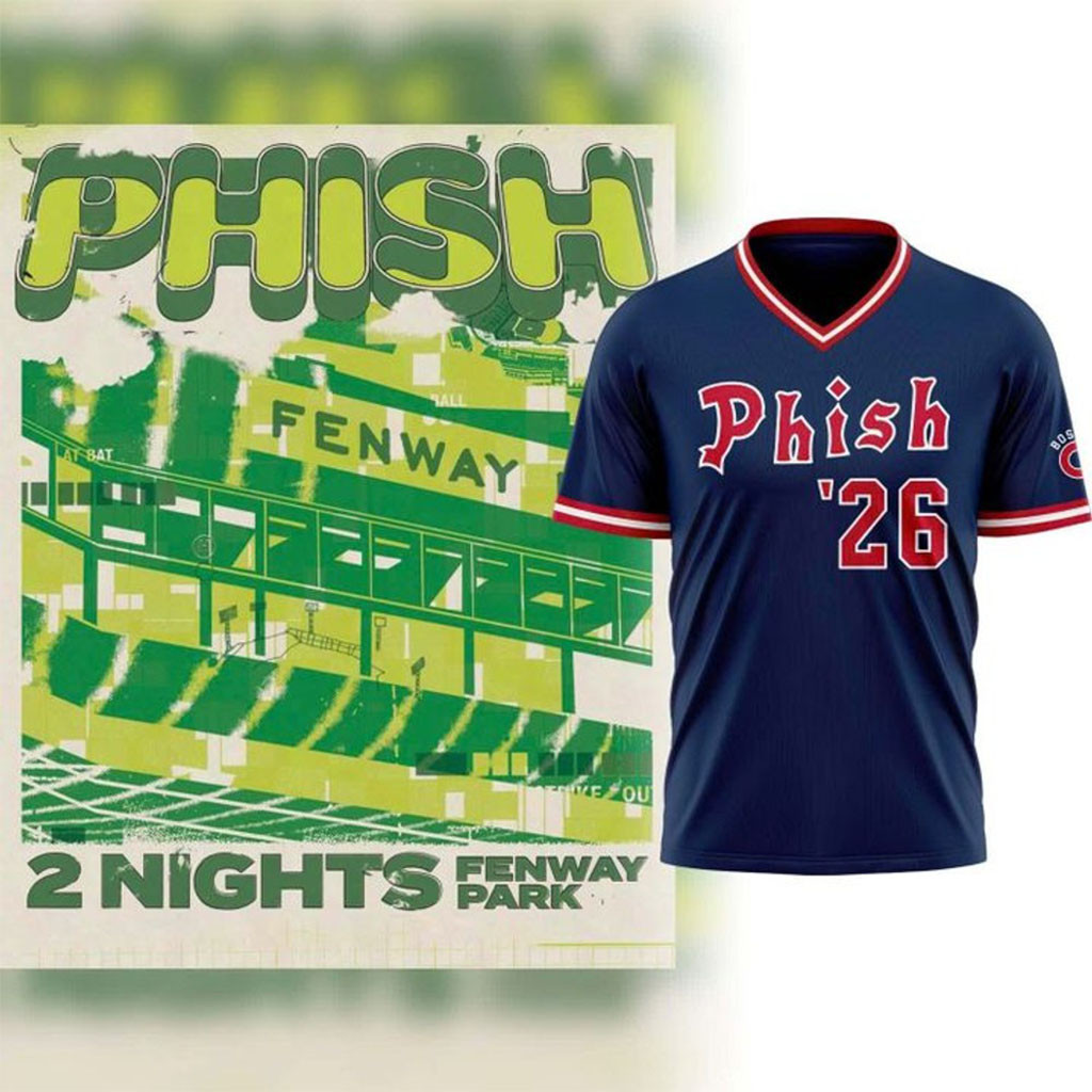 Boston Red Sox X Phish 2026 Tour Jersey Shirt Phish Tour Merch Gifts For Music Lovers - Kdjoy