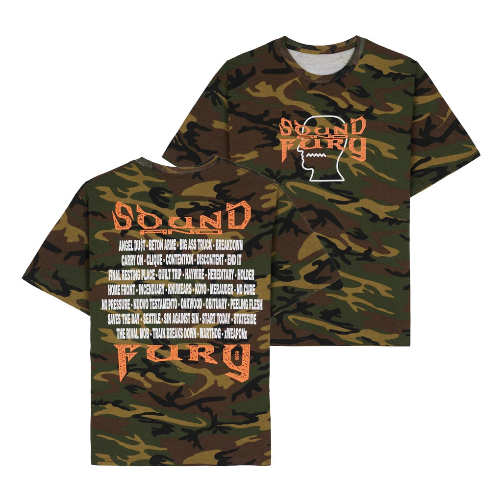 Brain Dead Merch 2026 Brain Dead X Sound And Fury Lineup T-Shirt Camo Gift For Music Lovers - Kdjoy