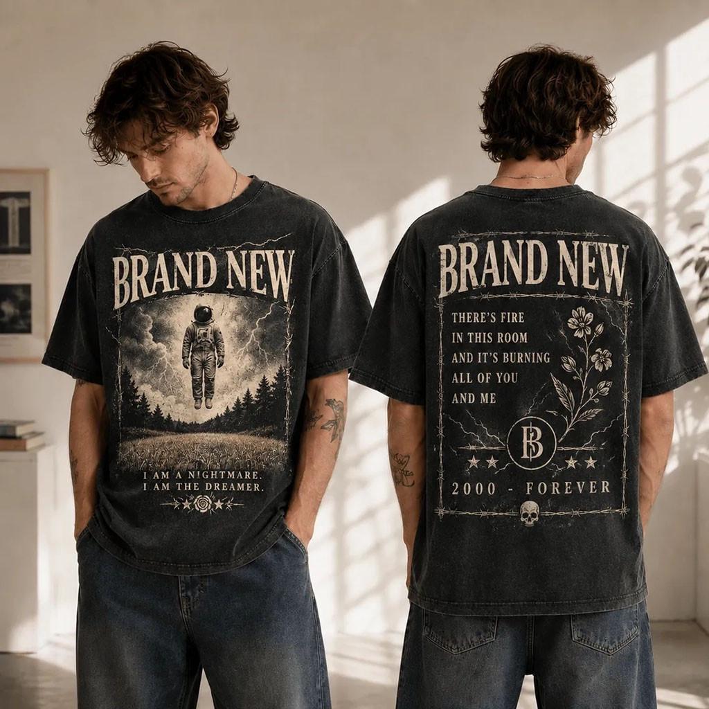 Brand New Astronaut Vintage T-Shirt I Am A Nightmare I Am The Dreamer Tee Brand New Merch Brand New Astronaut Vintage T-Shirt I Am A Nightmare I Am The Dreamer Tee Brand New Merch