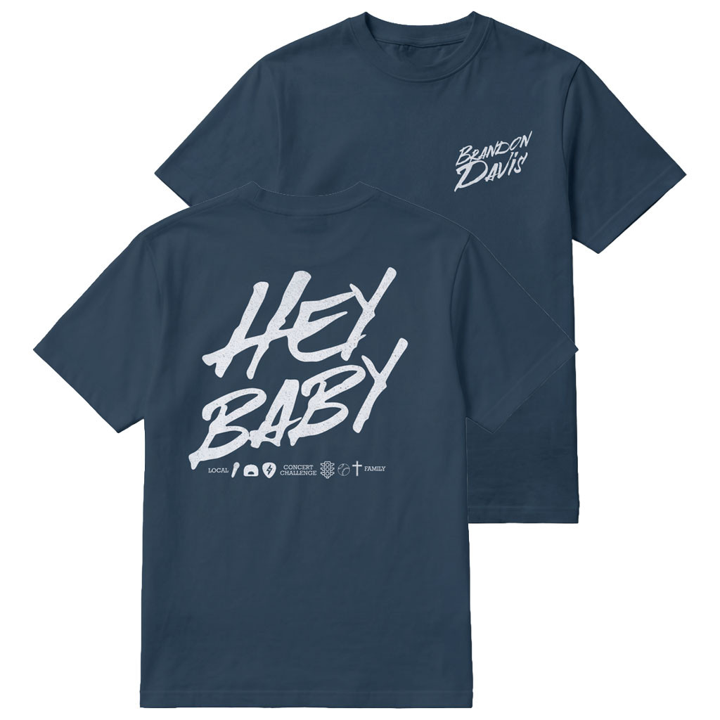 Brandon Davis Merch 2026 Hey Baby T-Shirt Brandon Davis Shirt Gift For Music Lovers - Kdjoy Brandon Davis Merch 2026 Hey Baby T-Shirt Brandon Davis Shirt Gift For Music Lovers - Kdjoy