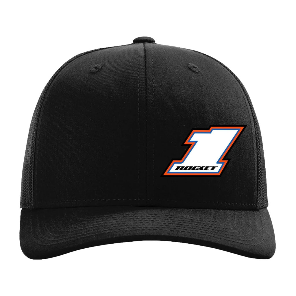 Brandon Sheppard Merch 2026 Brandon Sheppard X Rocket1 Black Embroidered Trucker Hat Fan Gifts - Kdjoy