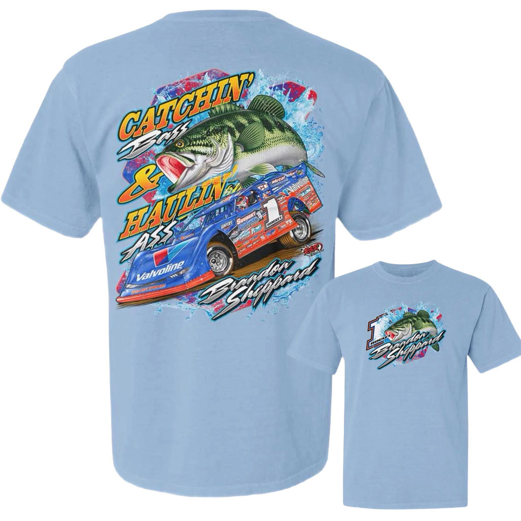 Brandon Sheppard Merch 2026 BSheep X Rocket1 Catchin Bass And Haulin Ass T-Shirt Dad Gifts - Kdjoy
