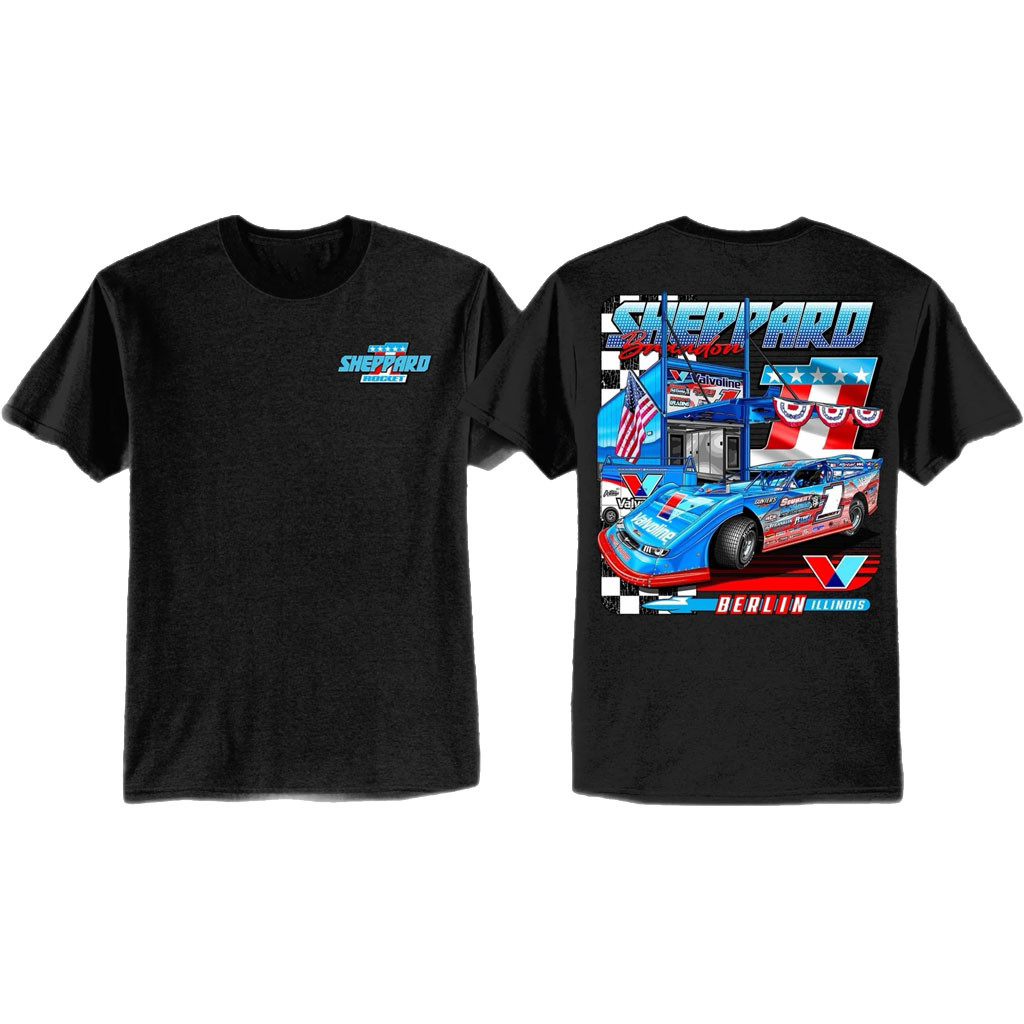 Brandon Sheppard Merch 2026 BSheep X Rocket1 Patriot Pitside T-Shirt Present For Racing Lover - Kdjoy