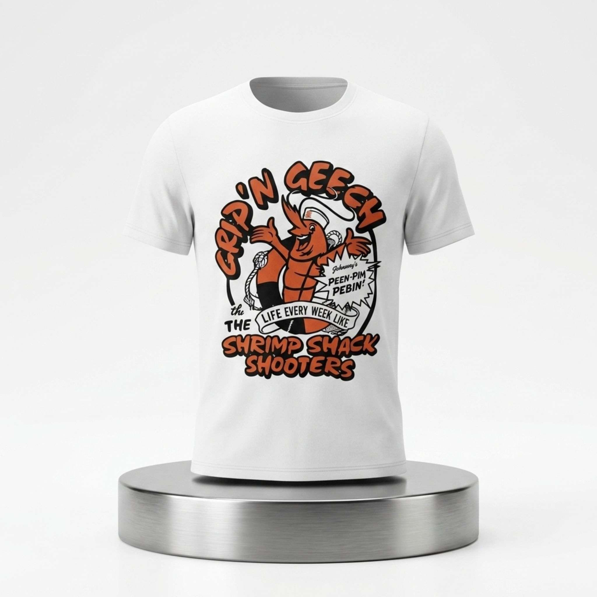 Brandon Walker Cap'n Geech and the Shrimp Shack Shooters Shirt Gift Ideas For Husband - Kdjoy