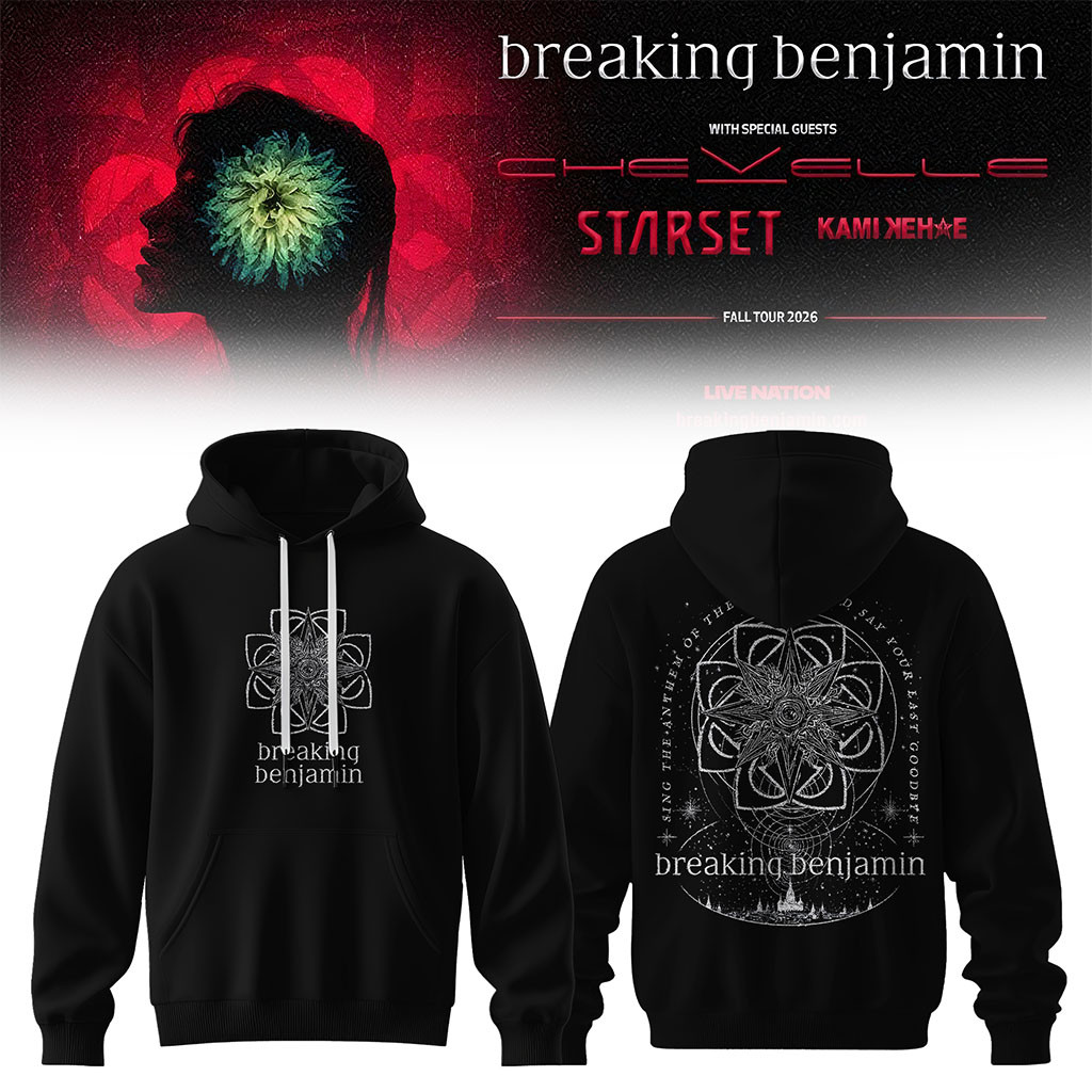 Breaking Benjamin American Tour 2026 Hoodie Breaking Benjamin Merch Black Gift For Fan - Kdjoy Breaking Benjamin American Tour 2026 Hoodie Breaking Benjamin Merch Black Gift For Fan - Kdjoy