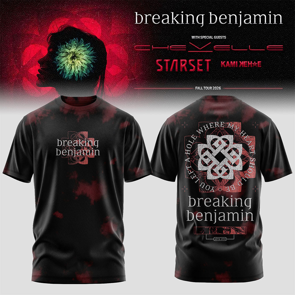 Breaking Benjamin American Tour 2026 Shirt Breaking Benjamin Merch Gifts For Rock Fan - Kdjoy Breaking Benjamin American Tour 2026 Shirt Breaking Benjamin Merch Gifts For Rock Fan - Kdjoy