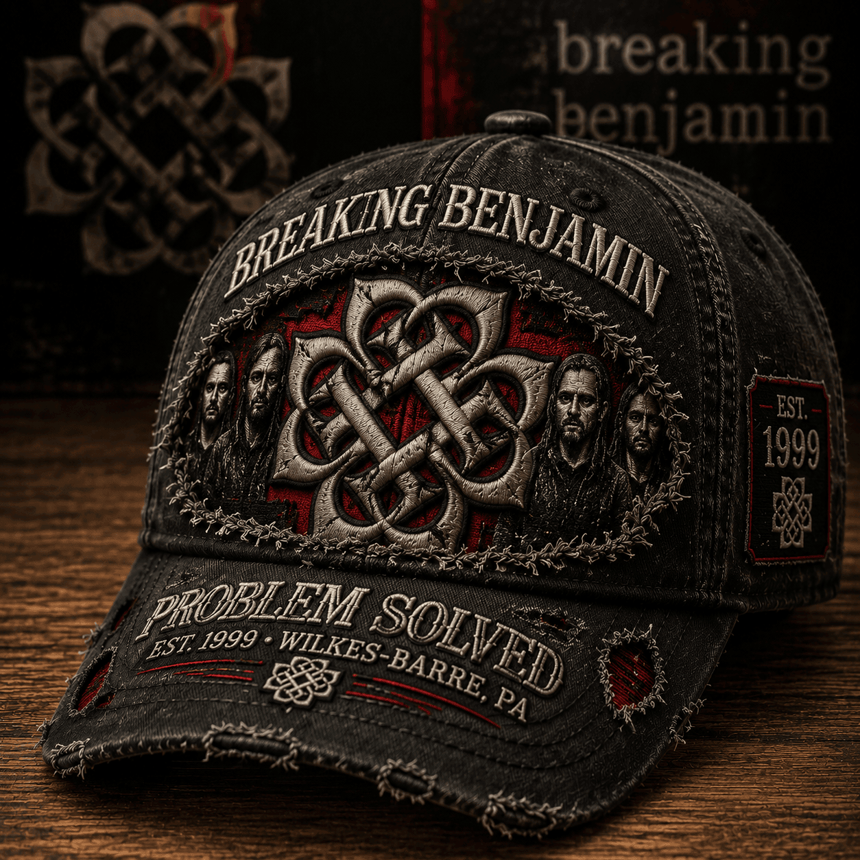 Breaking Benjamin Problem Solved Est 1999 Hat Breaking Benjamin Merch Gifts For Rock Fan - Kdjoy