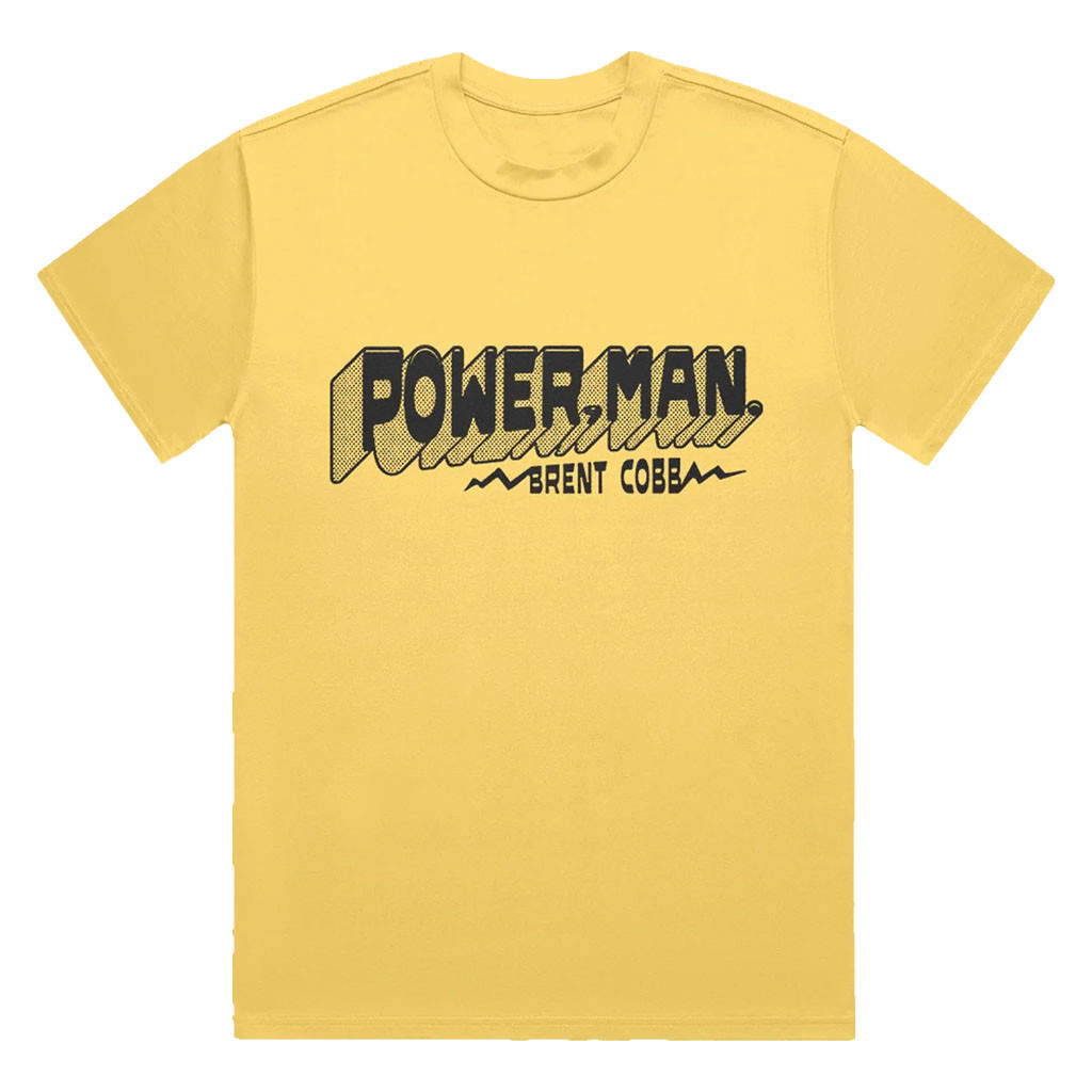 Brent Cobb Merch 2026 Power Man T-Shirt Unique Gift for Country Music Fans - Kdjoy
