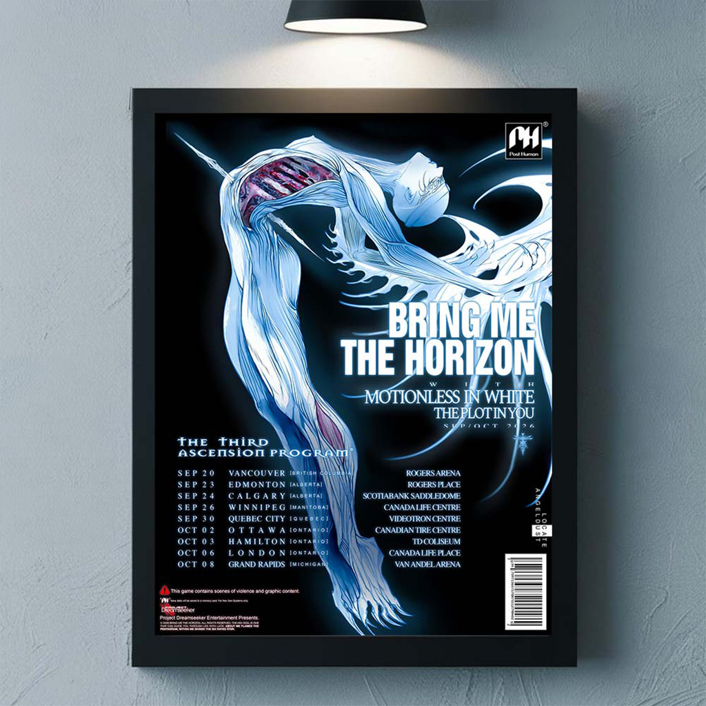 Bring Me The Horizon Merch The Third Ascension Program 2026 North America Sept And Oct Poster - Kdjoy Bring Me The Horizon Merch The Third Ascension Program 2026 North America Sept And Oct Poster - Kdjoy