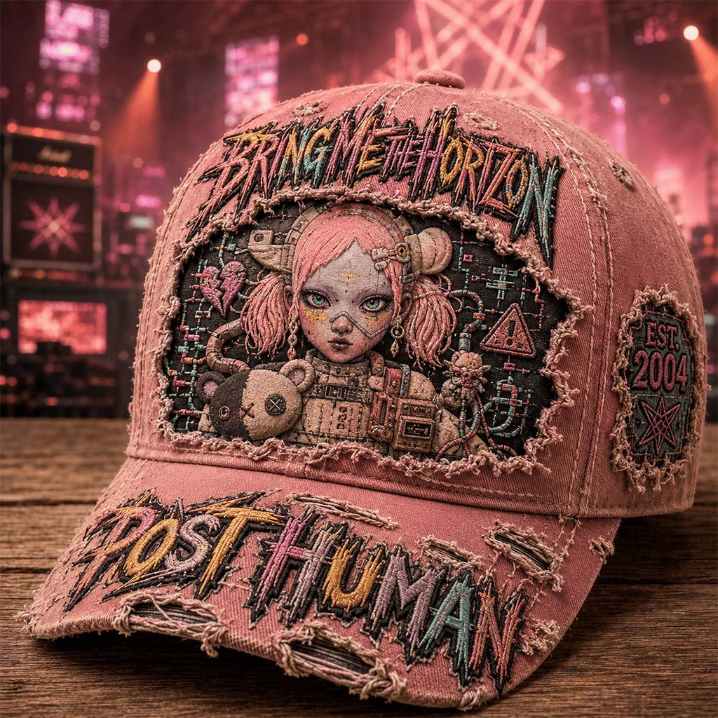 Bring Me The Horizon Post Human Vintage Hat BMTH Merch Present For Band Fans - Kdjoy