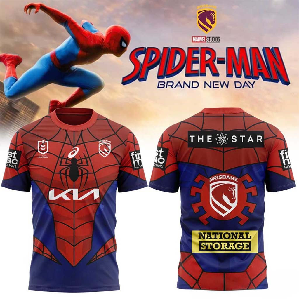 Brisbane Broncos x Spider-Man Shirt Collection 2026 Brisbane Broncos Merch Brother Gifts - Kdjoy