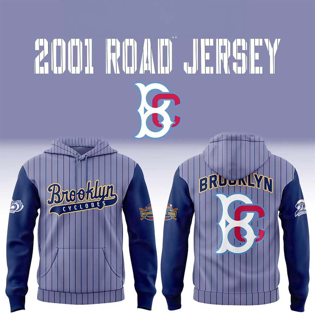 Brooklyn Cyclones From 2001 Road Hoodie Brooklyn Cyclones Merch Gift For Baseball Lovers - Kdjoy