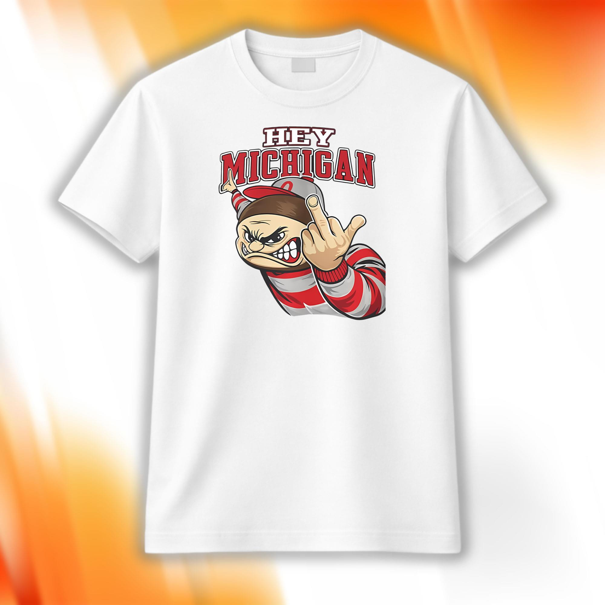 Brutus Buckeye Hey Michigan Shirt Ohio State Buckeyes Merch Present For Football Lovers - Kdjoy
