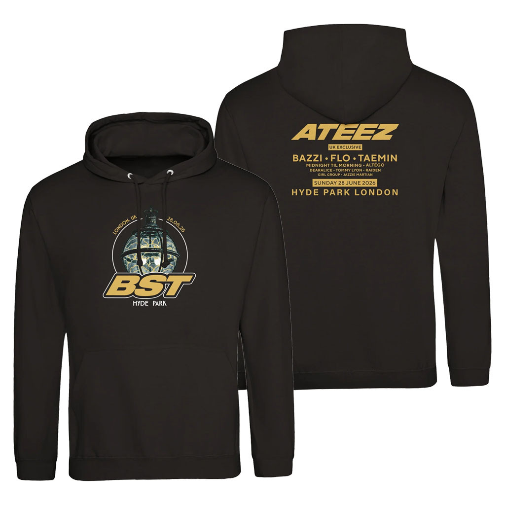 BST Hyde Park Merch 2026 Ateez Event Hoodie Music Festival Outfits Gift For Brothers - Kdjoy