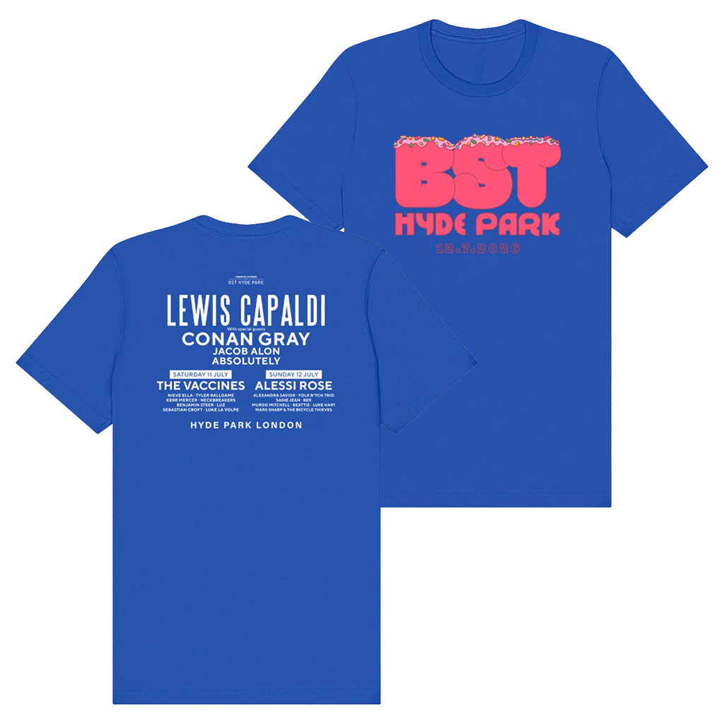 BST Hyde Park Merch 2026 Lewis Capaldi 12th July Event T-Shirt Music Festival Apparel - Kdjoy BST Hyde Park Merch 2026 Lewis Capaldi 12th July Event T-Shirt Music Festival Apparel - Kdjoy