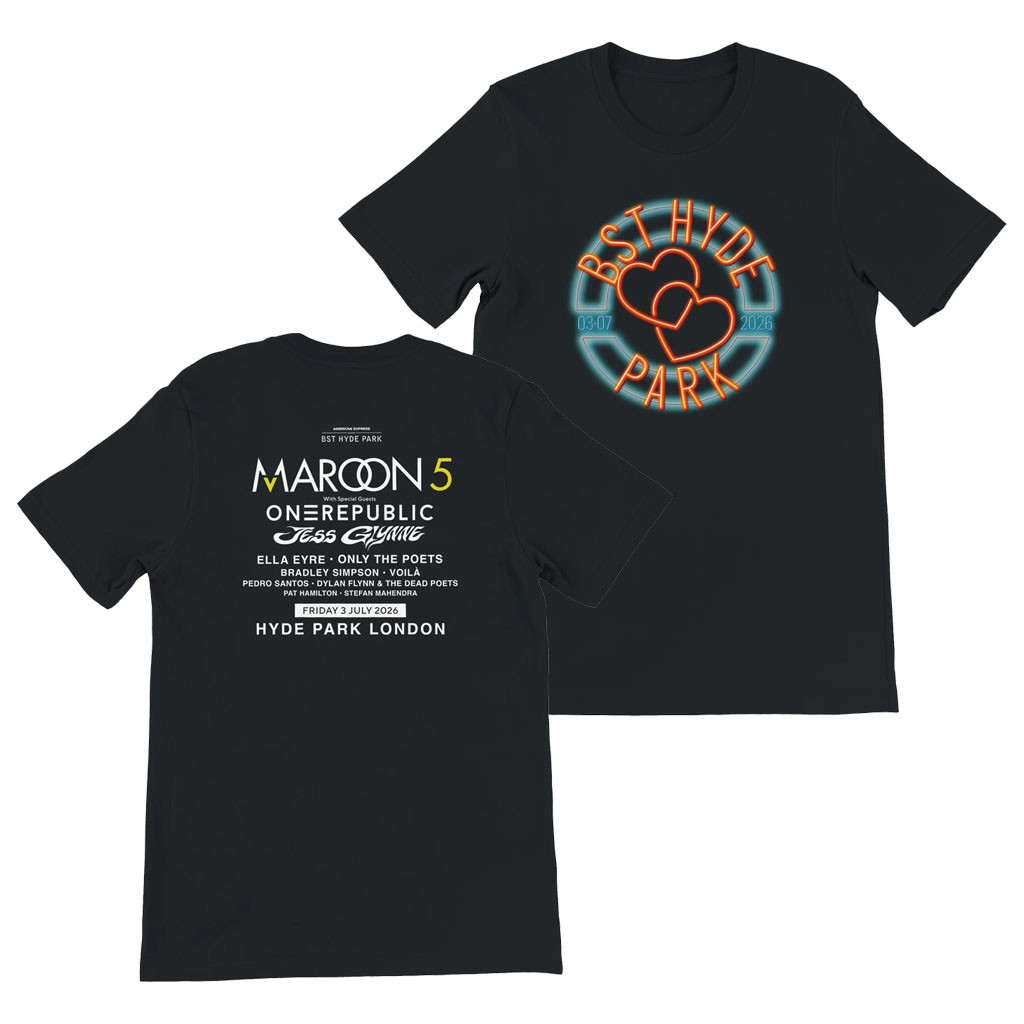 BST Hyde Park Merch 2026 Maroon 5 Event T-Shirt Cool Gifts For Music Lovers - Kdjoy