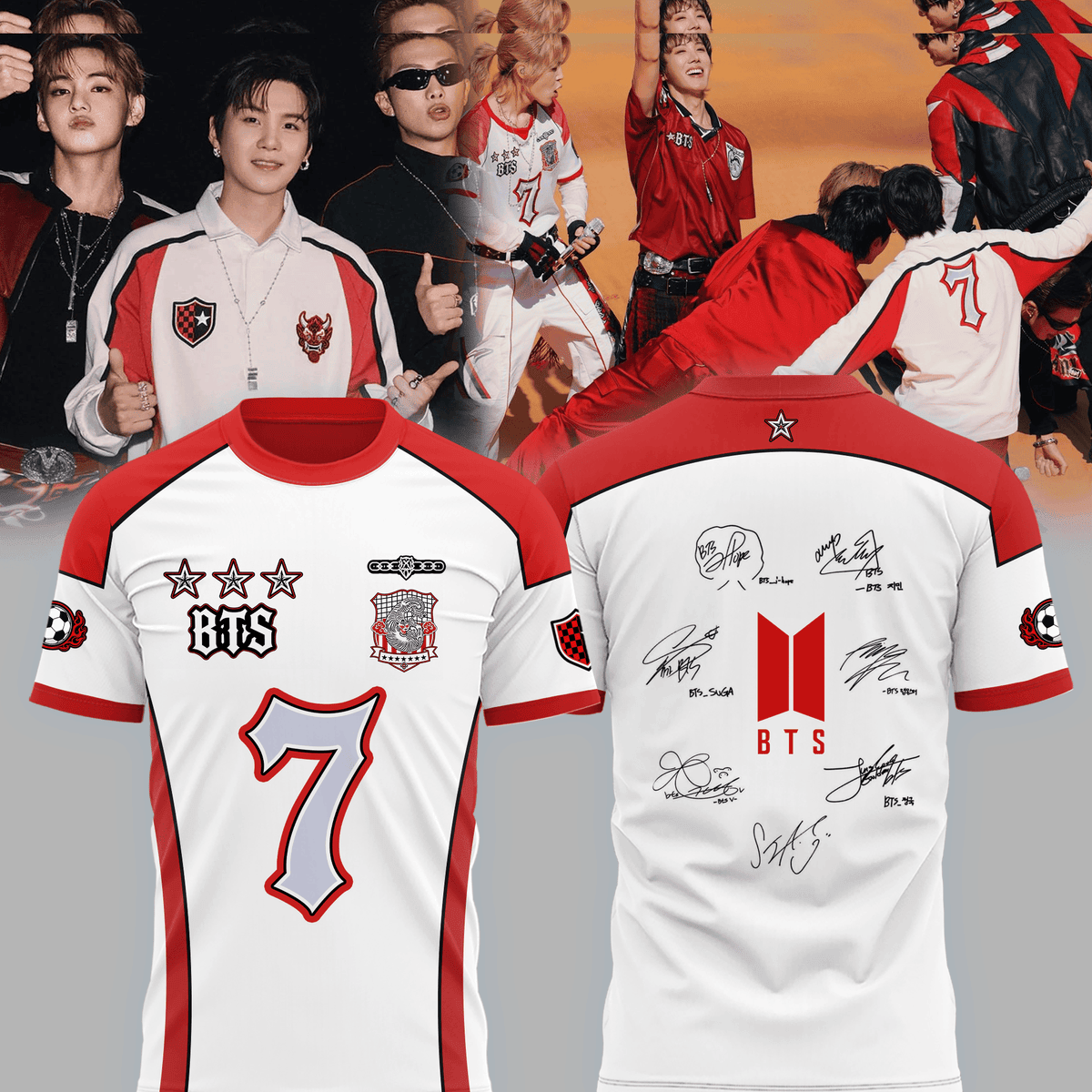 BTS FIFA World Cup Finals Jersey T-Shirt BTS Merch Gifts For Kpop Fans - Kdjoy BTS FIFA World Cup Finals Jersey T-Shirt BTS Merch Gifts For Kpop Fans - Kdjoy