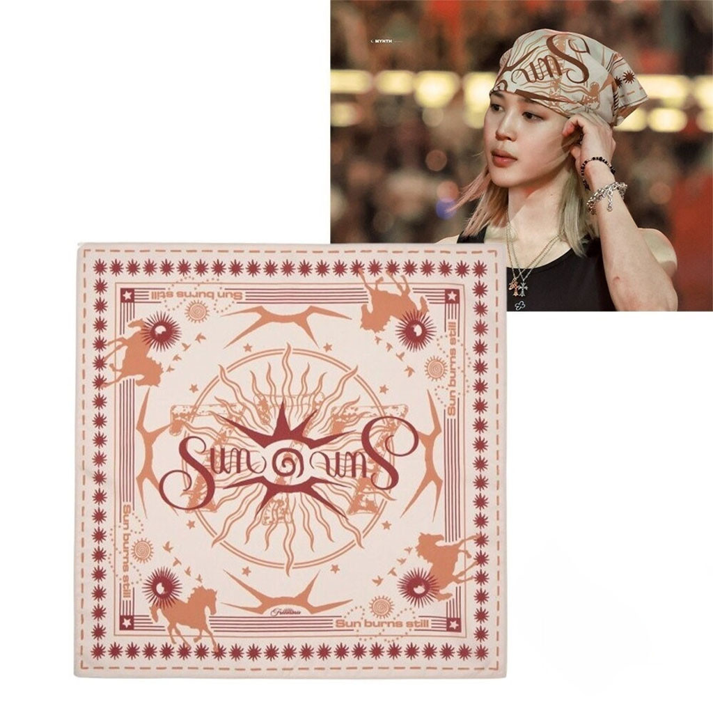 BTS Jimin Sun And Sun Bandana Headscarf BTS World Tour Merch Arirang 2026 Army Gifts - Kdjoy