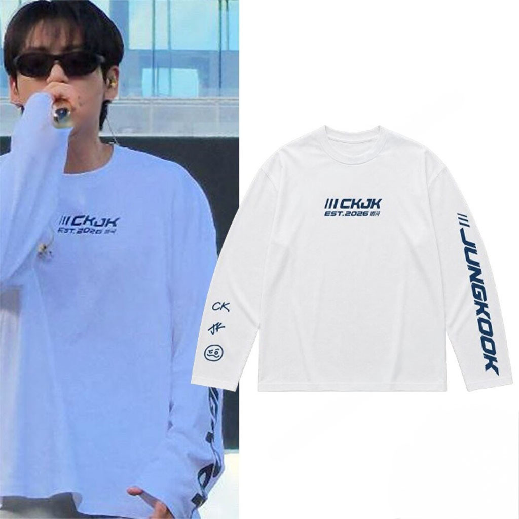 BTS Jungkook CKJK Est 2026 Long Sleeve T-Shirt BTS World Tour Merch Arirang Clothing For Fans