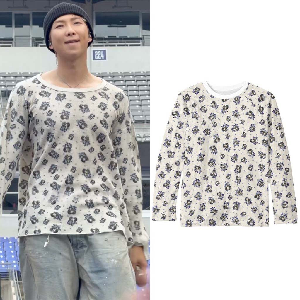 BTS RM Soundcheck Baltimore Day 2 Brain's Heart Long Sleeve Shirt BTS Merch Kpop Fans Gifts - Kdjoy