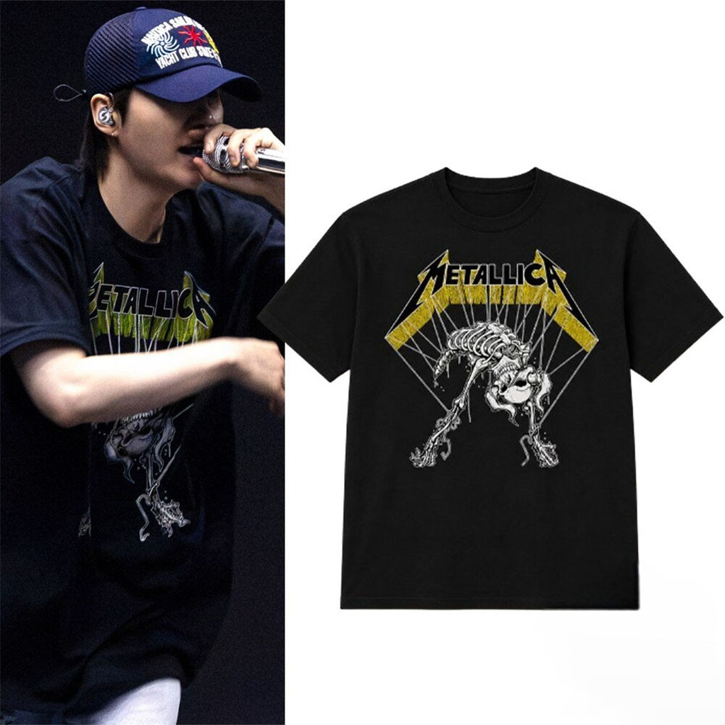 BTS Suga At FIFA World Cup Halftime 2026 Metallica Shirt BTS Merch Best Gift For Friends - Kdjoy