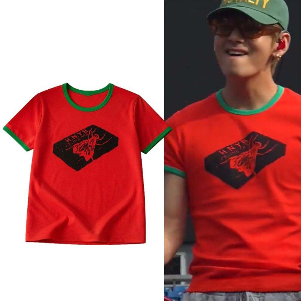 BTS Taehyung V Inspired T-Shirt Celine Harry's Bar Paris Foxborough BTS Merch Fans Gifts - Kdjoy