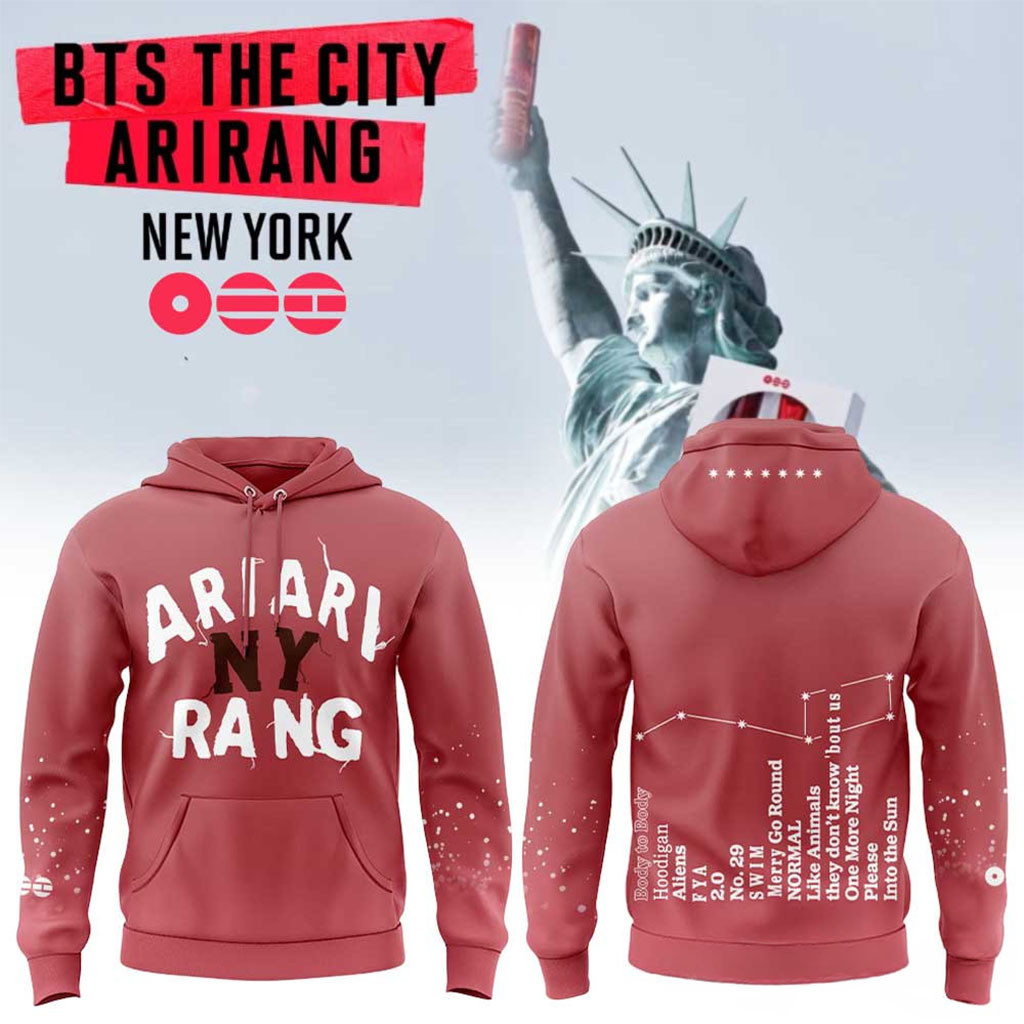 BTS The City New York Tour 2026 Hoodie BTS World Tour Merch Arirang Gift For Music Lovers - Kdjoy