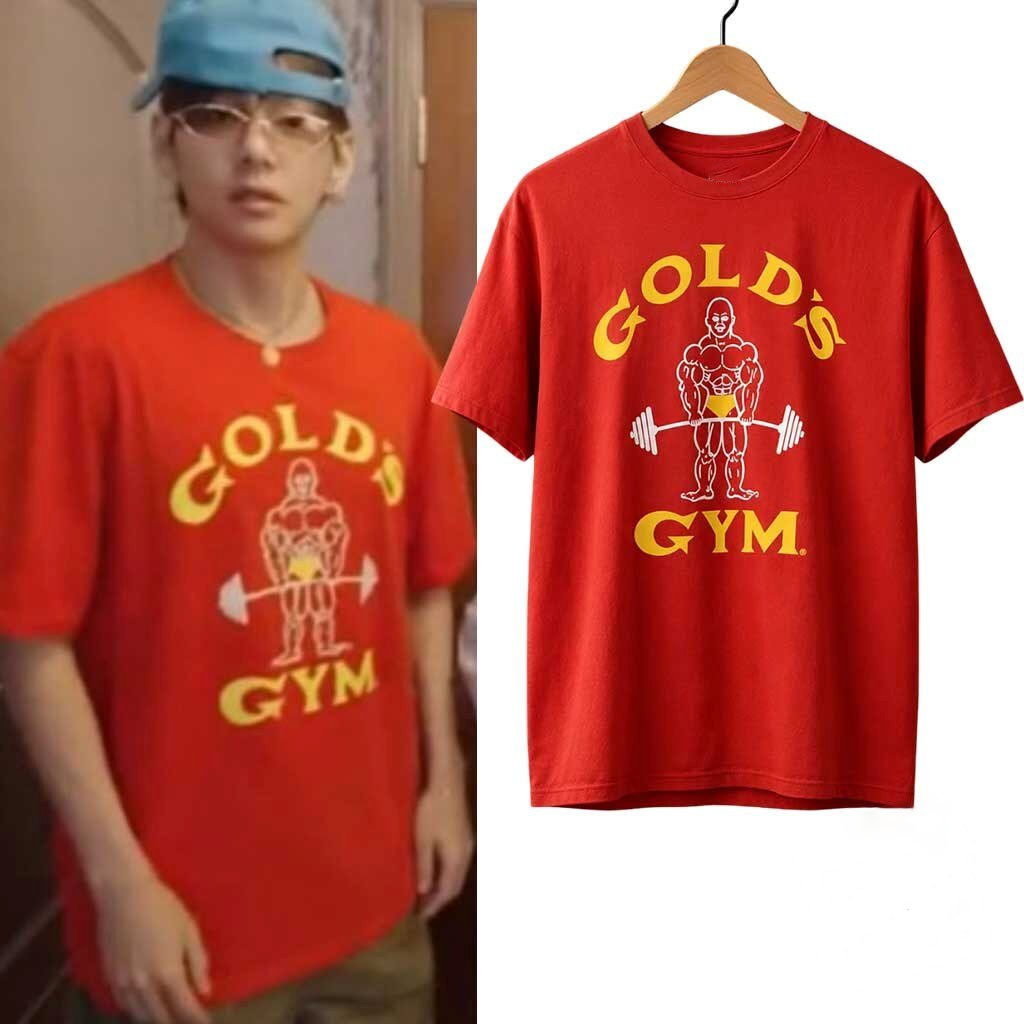 BTS V Gold's Gym T-Shirt BTS Tour Merch 2026 Gift Ideas For Kpop Fans - Kdjoy