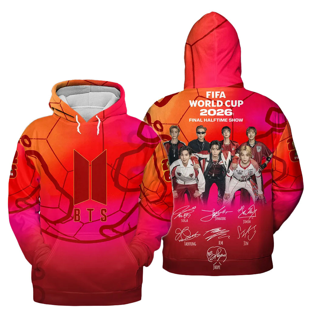 BTS X FIFA World Cup 2026 Hoodie BTS Arirang Merch Concert Outfits Gifts For Army - Kdjoy