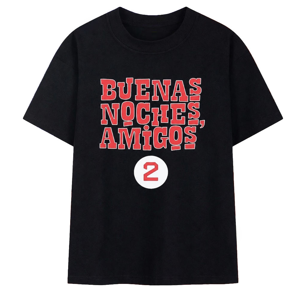 Buenas Noches Amigos Boston Red Sox Luis Robert Jr Number 2 T-Shirt Red Sox Merch Fan Gifts - Kdjoy Buenas Noches Amigos Boston Red Sox Luis Robert Jr Number 2 T-Shirt Red Sox Merch Fan Gifts - Kdjoy