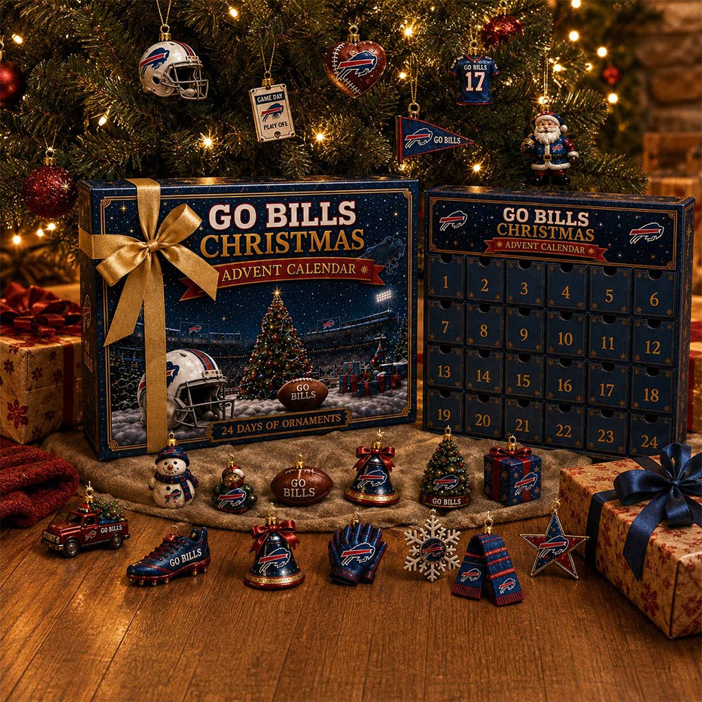 Buffalo Bills Go Bills Christmas Advent Calendar Buffalo Bills Merch Xmas Gift For Football Fan - Kdjoy Buffalo Bills Go Bills Christmas Advent Calendar Buffalo Bills Merch Xmas Gift For Football Fan - Kdjoy