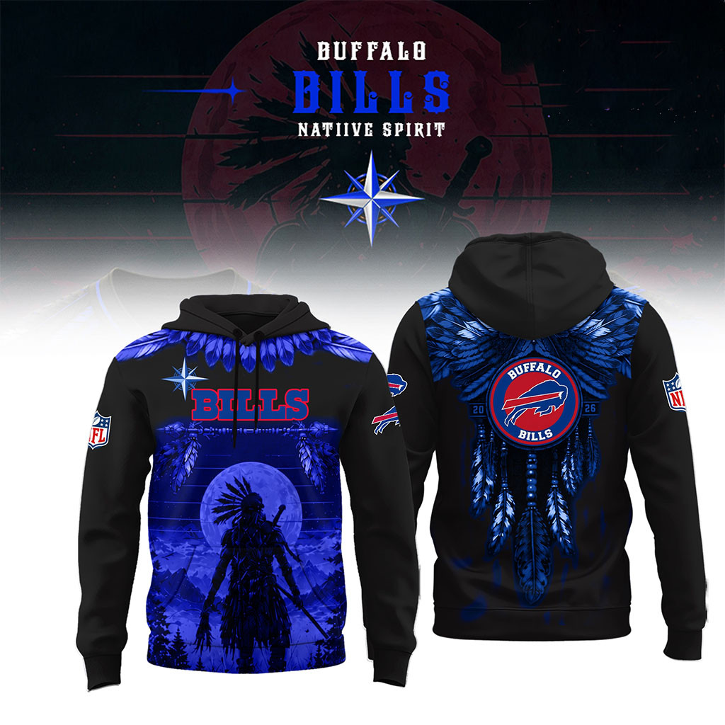 Buffalo Bills Native Spirit Heritage Hoodie 2026 Buffalo Bills Merch Present For Football Fans - Kdjoy