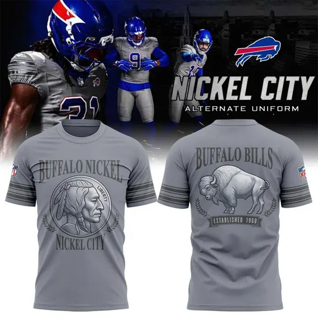 Buffalo Bills Nickel City Alternate Game Special T-Shirt Buffalo Bills Merch Football Fan Gear - Kdjoy Buffalo Bills Nickel City Alternate Game Special T-Shirt Buffalo Bills Merch Football Fan Gear - Kdjoy