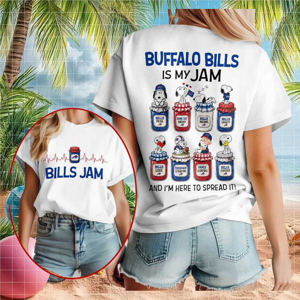Buffalo Bills Snoopy Jam Jar Shirt 2026 Buffalo Bills Merch Game Day Gift For Football Fans - Kdjoy